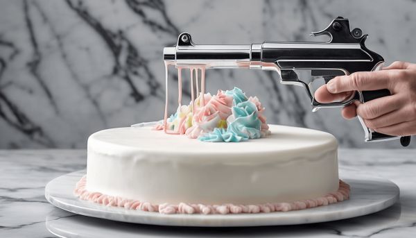 Un pistolet pour décorer les gâteaux avec précision